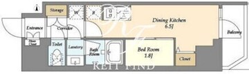 リテラス錦糸町ウエスト 601 間取り図