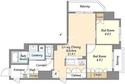 ＯＣ　ＲＥＳＩＤＥＮＣＥ　ＯＣＨＡＮＯＭＩＺＵ 301 間取り図