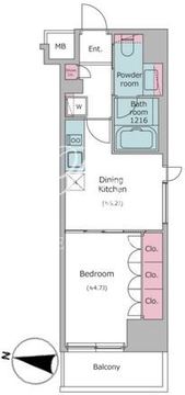 ブラウ住吉 706 間取り図