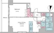 CORVAL住吉 609 間取り図 ?>