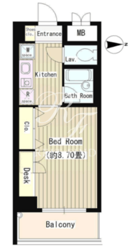 協和高輪マンション 804 間取り図