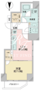カバナ浅草 501 間取り図 ?>