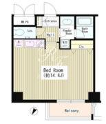 ワッツ白金 607 間取り図