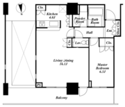 リエトコートアルクスタワー 1910 間取り図