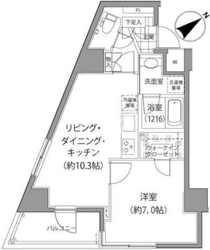 アリーチェ中落合 602 間取り図