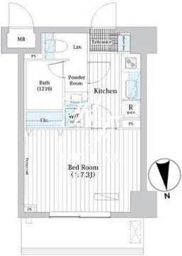 Ｌ・ＢＡＳＥ押上 S-502 間取り図