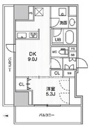 エスタート入谷2 1402 間取り図