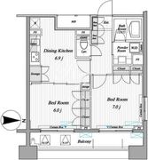 レジディア錦糸町2 1106 間取り図