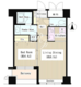 ワッツ白金 603 間取り図