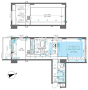 ズーム広尾 302 間取り図