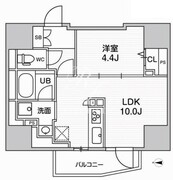 エスタート入谷1 401 間取り図