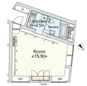 カスタリア恵比寿 403 間取り図 ?>