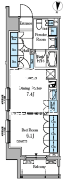 パークアクシス東陽町 506 間取り図