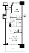 KDXレジデンス芝公園 1102 間取り図