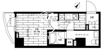 ステージファースト門前仲町 402 間取り図