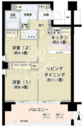 ガーデニエール砧レジデンス 425 間取り図