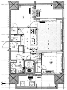 ライトテラス新宿御苑 806 間取り図