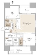 ライトテラス新宿御苑 1406 間取り図