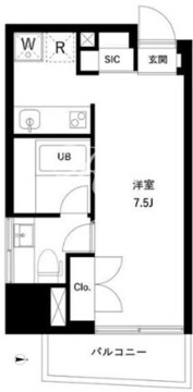リテラス押上 301 間取り図