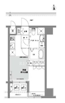 コンフォリア芝公園 302 間取り図