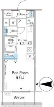 グランドゥール代々木大山 409 間取り図