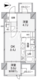 ドゥーエ錦糸町 701 間取り図