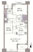 アビティ目黒 403 間取り図