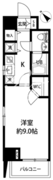 ルクレ日本橋馬喰町 702 間取り図