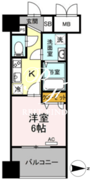 トリオマーレ蔵前 502 間取り図