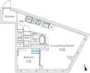 フィーカ代々木上原 501 間取り図