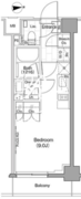 ザ・パークハビオ新宿 315 間取り図