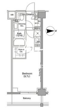 ザ・パークハビオ三軒茶屋テラス 503 間取り図