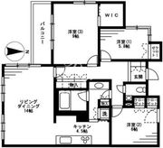 レジディア上目黒 304 間取り図