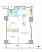 プラウドフラット西早稲田 409 間取り図