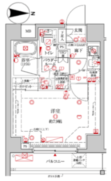 クレイシア森下ステーションサイト 205 間取り図