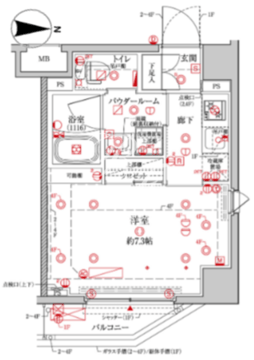 クレイシア森下ステーションサイト 106 間取り図