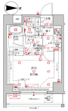 クレイシア森下ステーションサイト 305 間取り図