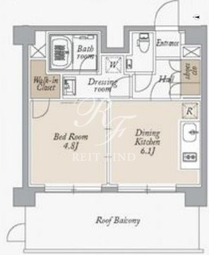 オーキッドレジデンス住吉 802 間取り図