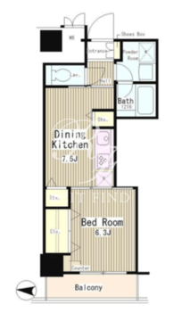 イーストコア曳舟一番館 512 間取り図