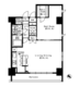 パークルージュ赤坂檜町 801 間取り図