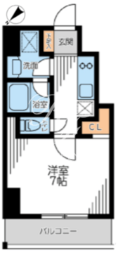 ザ・パーククロス門前仲町 603 間取り図