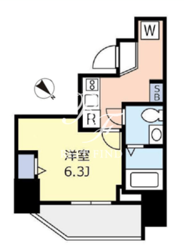 ドゥーエ千駄木 403 間取り図