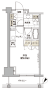 パークハビオ渋谷 404 間取り図