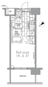 パークハビオ目黒リバーサイド 302 間取り図 ?>