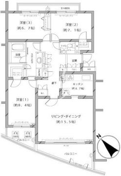 ＭＦＰＲコート代官山 308 間取り図