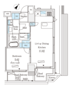 グレイスコート岩本町 1102 間取り図 ?>