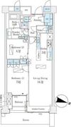 パークコート青山一丁目 302 間取り図