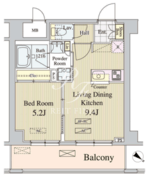 アンソレイユ代々木 405 間取り図