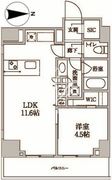 レジディア中延2 1302 間取り図