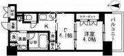 レジディア文京本郷 705 間取り図